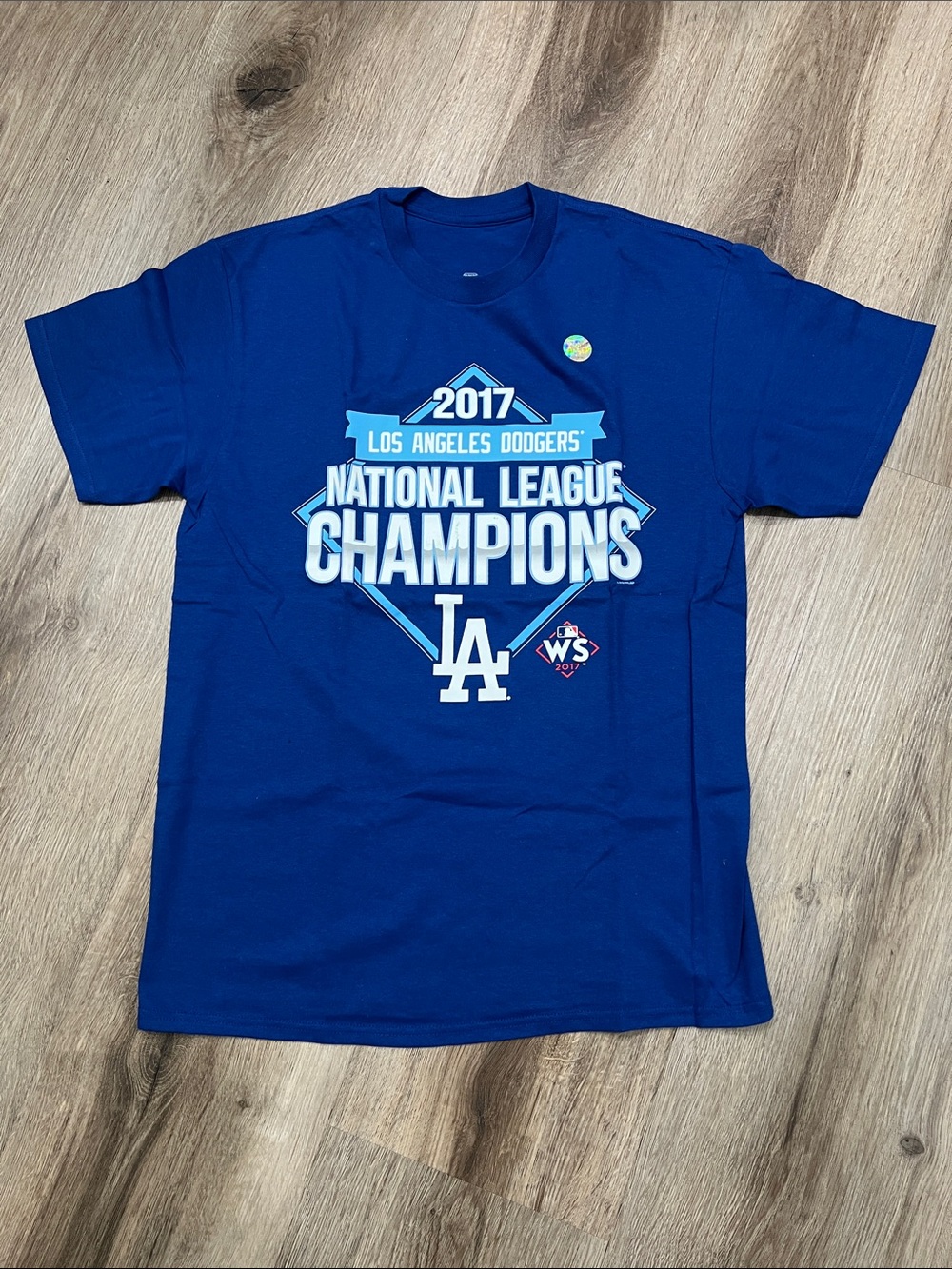 2017 Los Angeles Dodgers National League Champions Royal Blue T-Shirt